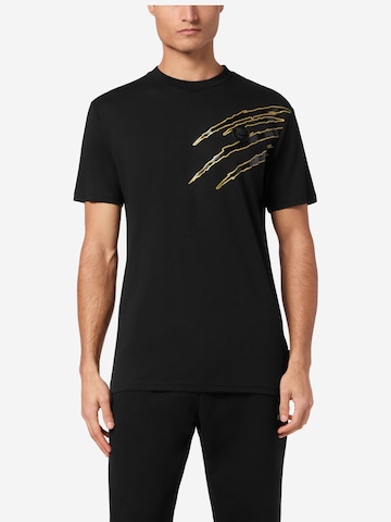 Plein Sport Shirt 'Scratch' in Zwart