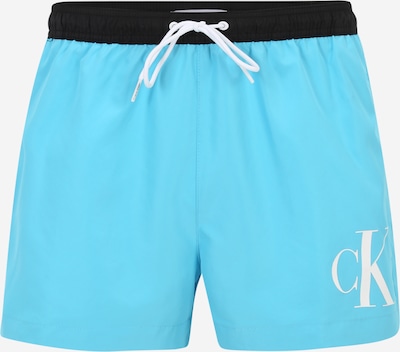 Calvin Klein Swimwear Swimming shorts in Sky blue / Black / White, Item view