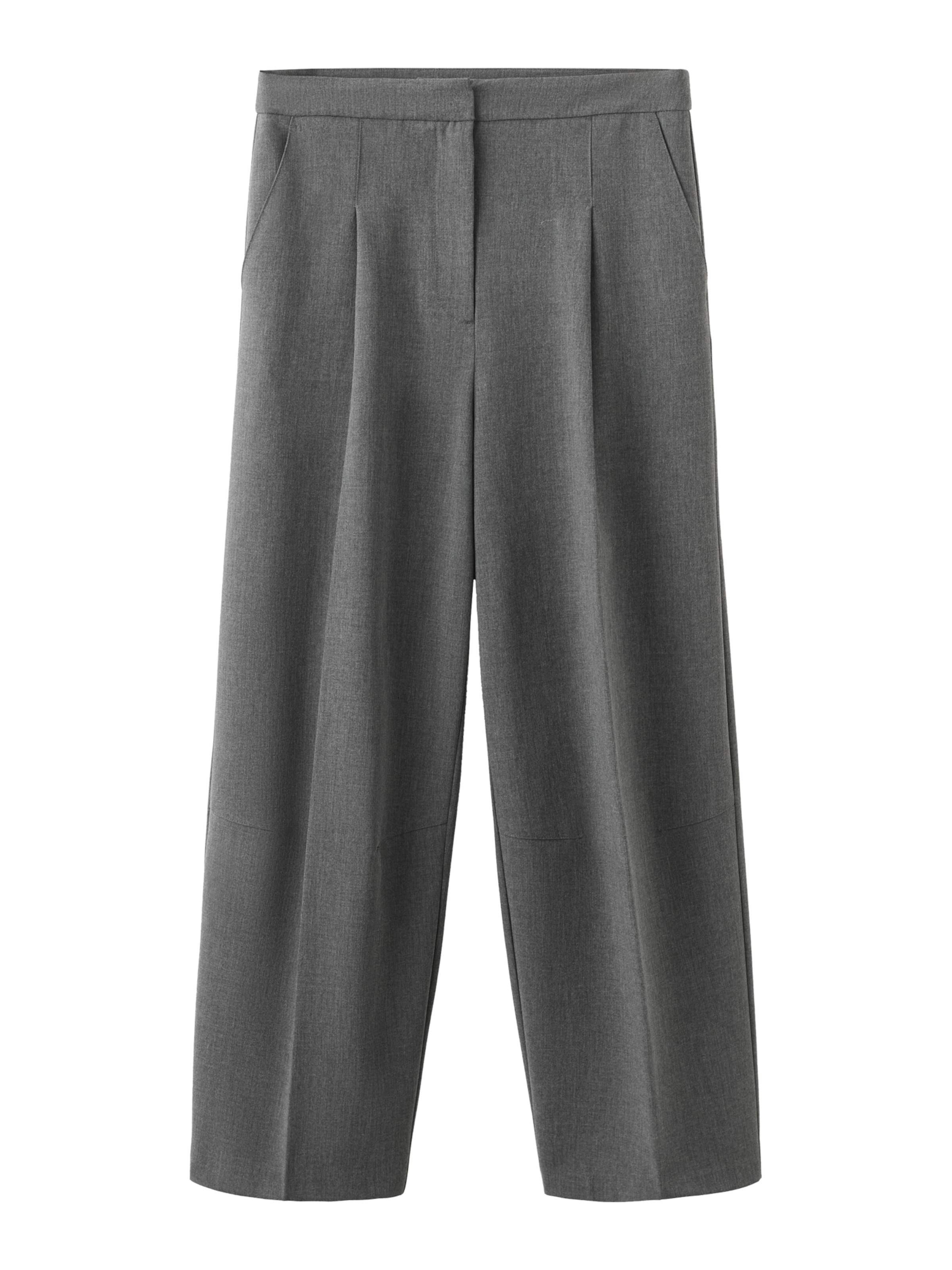 MANGO Regular Laskoshousut värissä harmaa: etupuoli