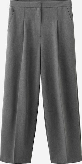 MANGO Hlače s naborima u siva melange, Pregled proizvoda