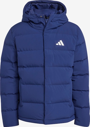 ADIDAS SPORTSWEAR Sportska jakna 'Helionic' u tamno plava / bijela, Pregled proizvoda