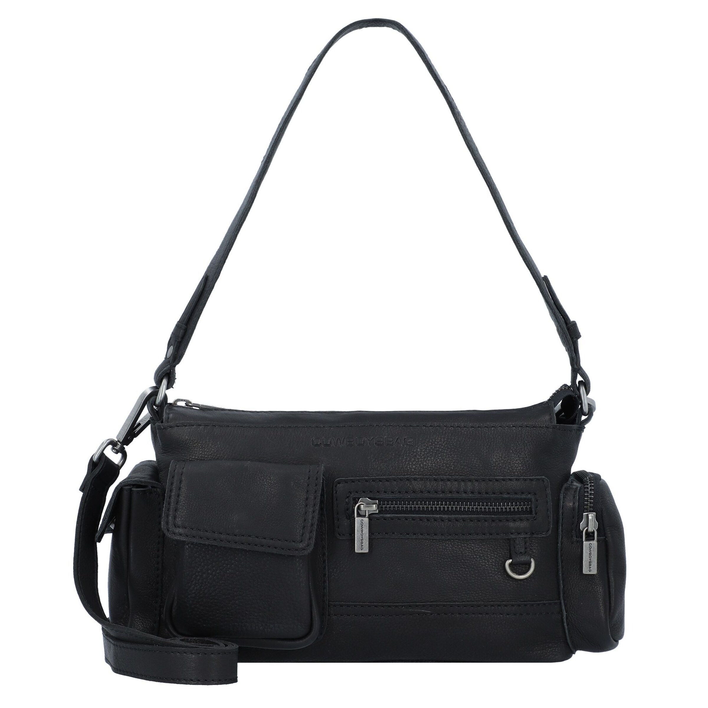 Sac bandoulière 'Susanville' Cowboysbag en noir : devant