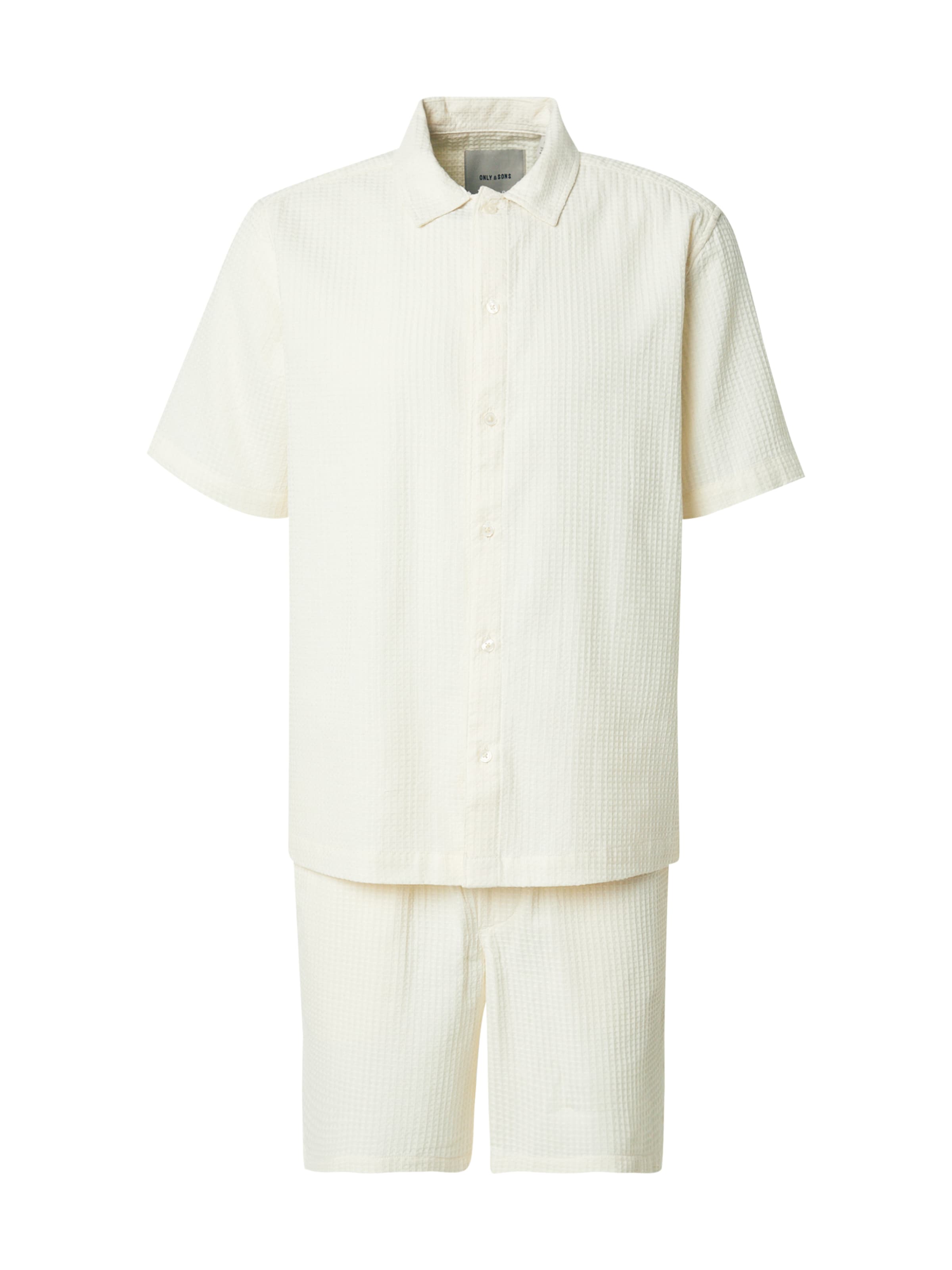 Only & Sons Костюм для бега 'ONSSAVIER' в Белый: спереди