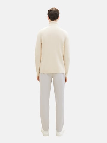 Regular Pantalon chino TOM TAILOR DENIM en blanc