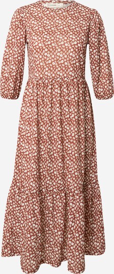 24COLOURS Kleid in rostbraun / weiß, Produktansicht