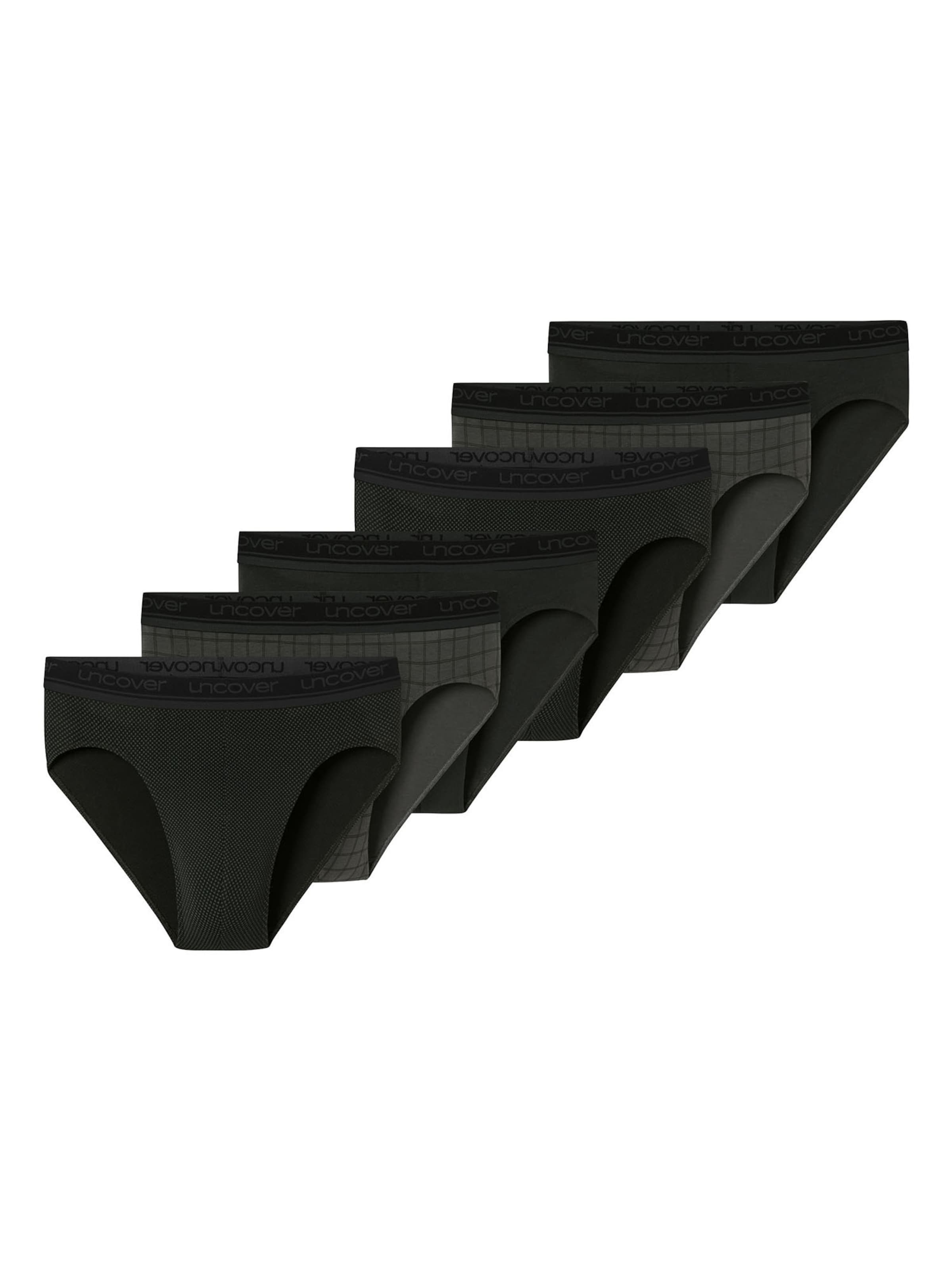 Slip uncover by SCHIESSER en noir : devant