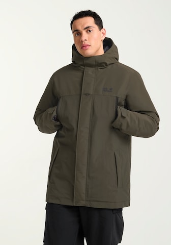 JACK WOLFSKINOutdoor jakna 'GLACIER' - zelena boja: prednji dio