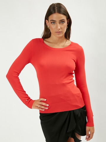 Pull-over Influencer en rouge : devant