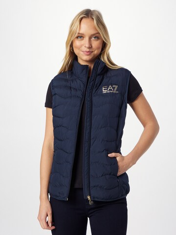 Gilet EA7 Emporio Armani en bleu : devant