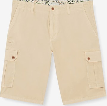 Regular Pantalon cargo bugatti en beige : devant