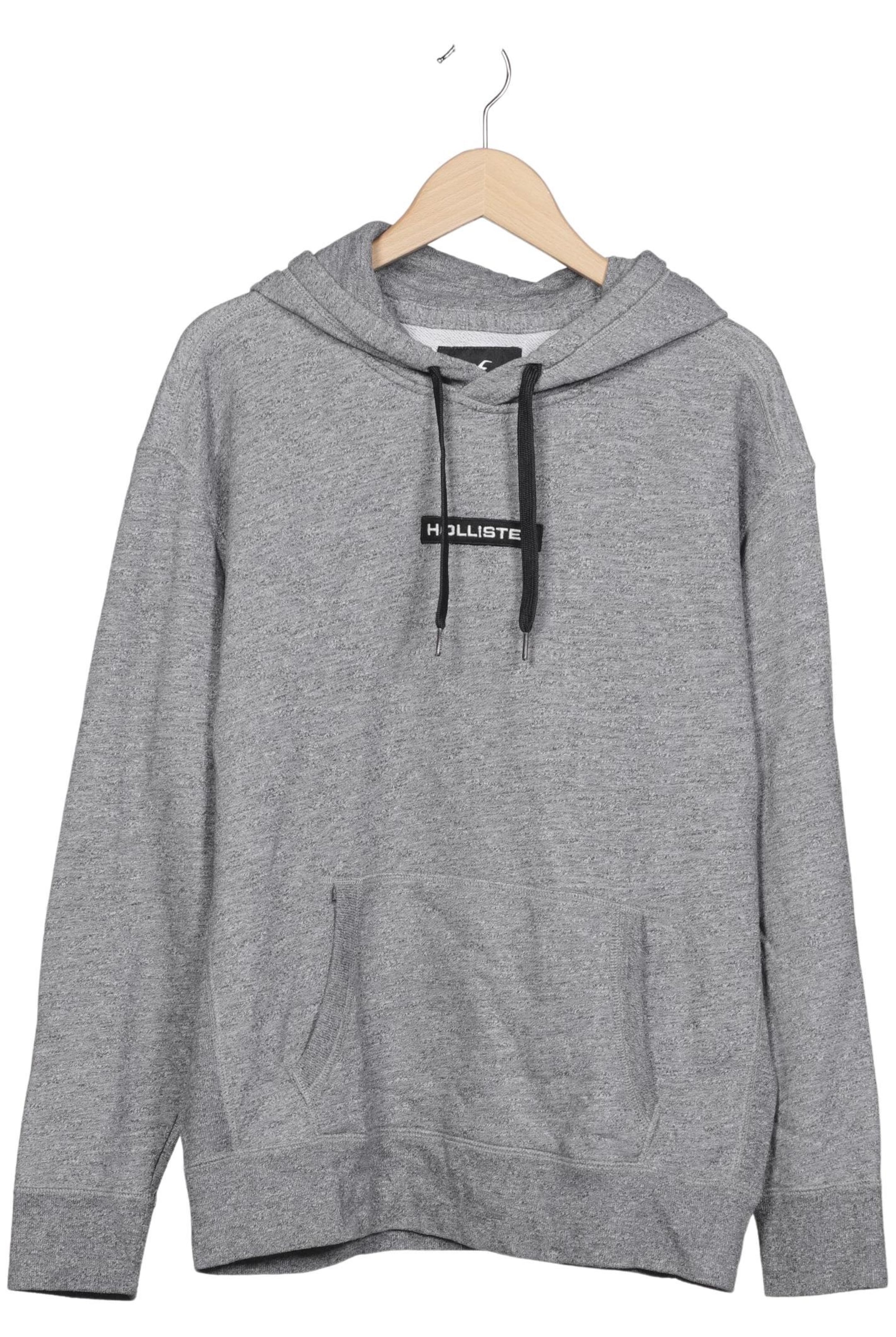 HOLLISTER Sweatshirt & Zip-Up Hoodie in L in Grey: front