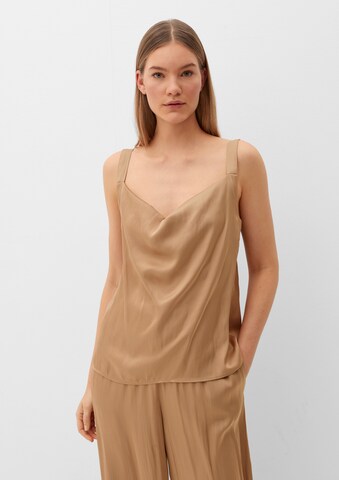 s.Oliver BLACK LABEL Blouse in Beige: voorkant