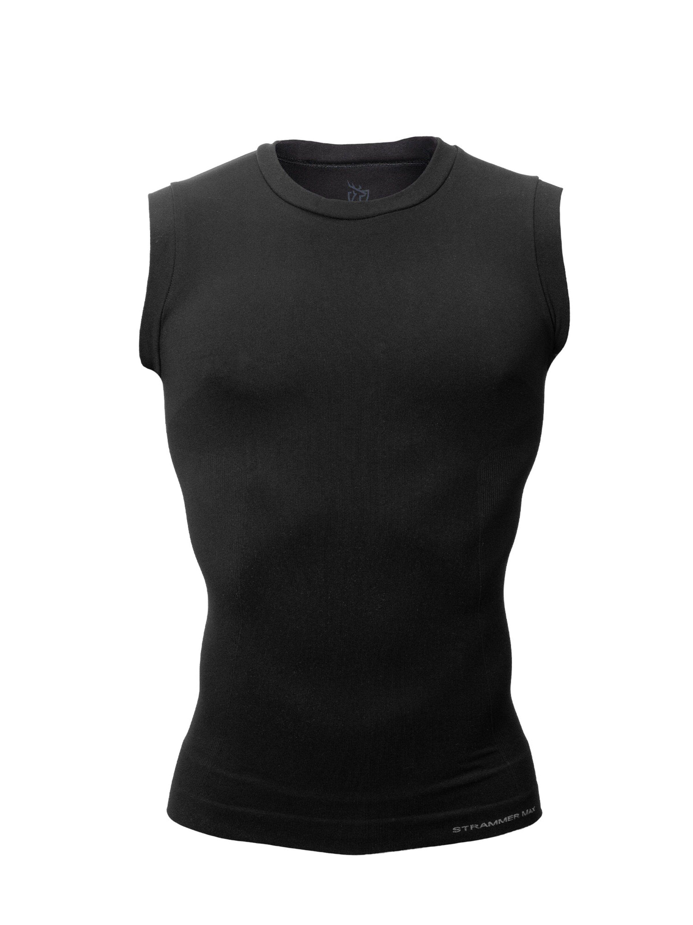 Strammer Max Performance Shirt 'Compression' in Black: front