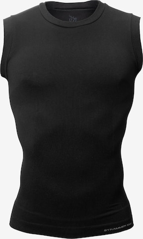 Strammer Max Performance Shirt 'Compression' in Schwarz: Vorderseite