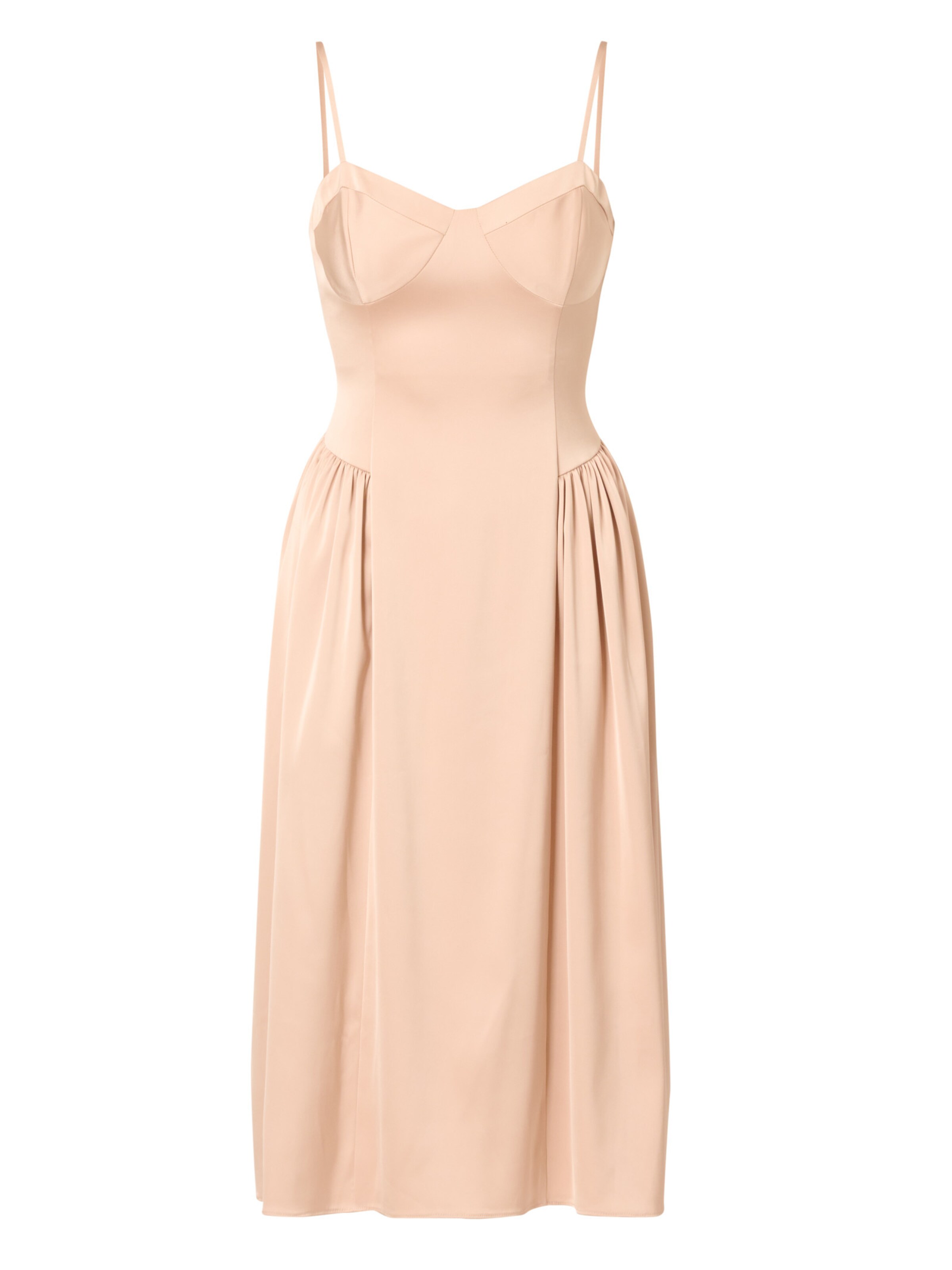 Adrianna Papell Cocktail dress '	Stretch Satin Midi Dress' in Gold: front