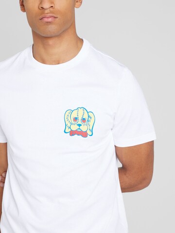 T-Shirt 'Sholto' FARAH en blanc