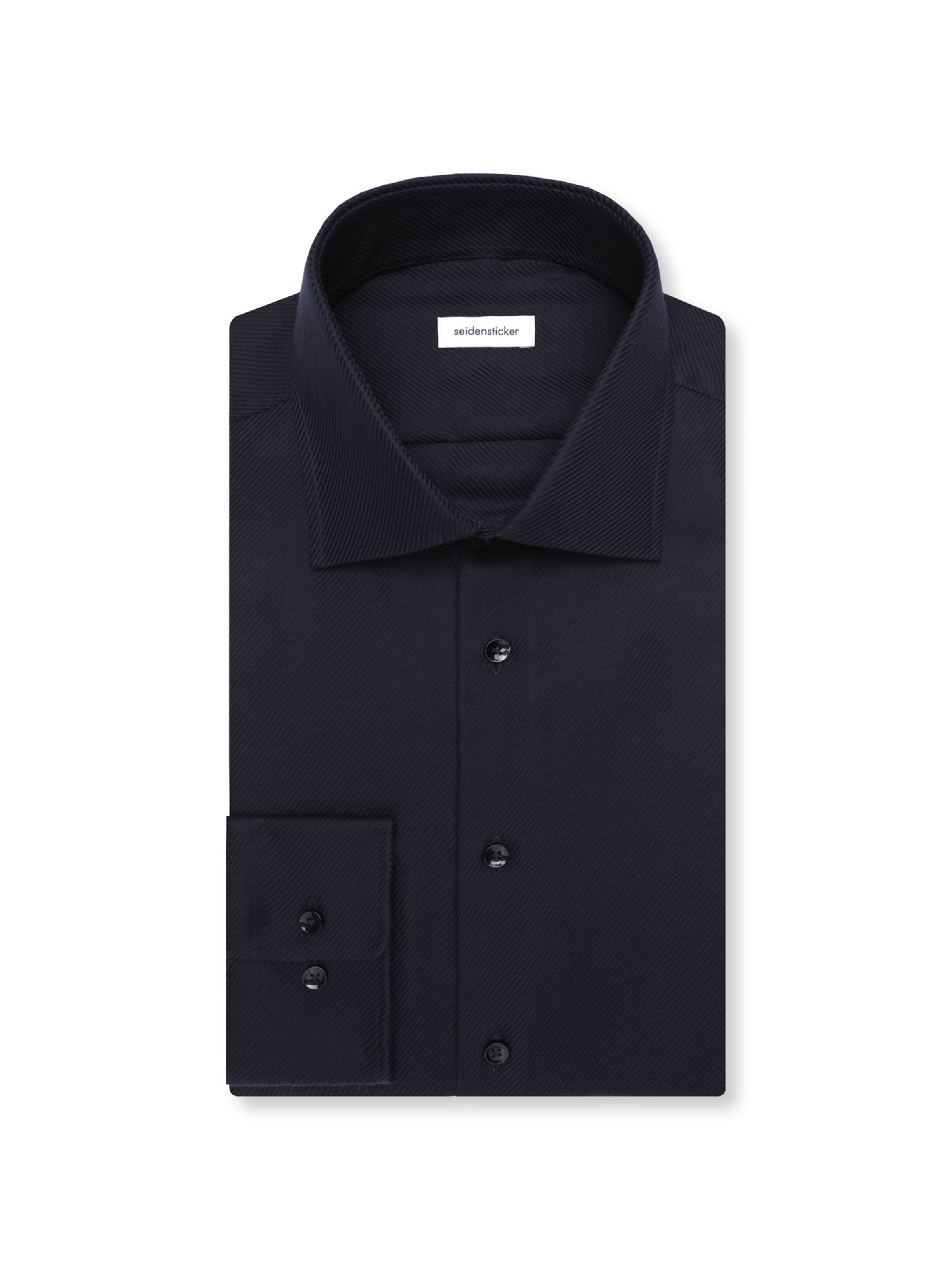 SEIDENSTICKER Slim fit Business shirt in Black