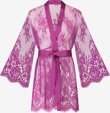 Hunkemöller Kimono 'Lace Isabelle' in Lila: predná strana