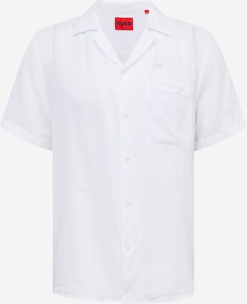 Fit confort Chemise 'Ellino' HUGO Red en blanc : devant