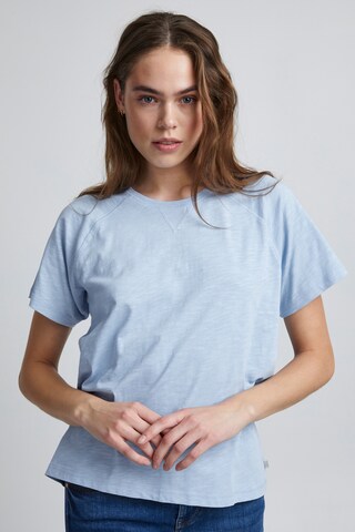 PULZ Jeans Shirt 'PZBRIT' in Blauw: voorkant