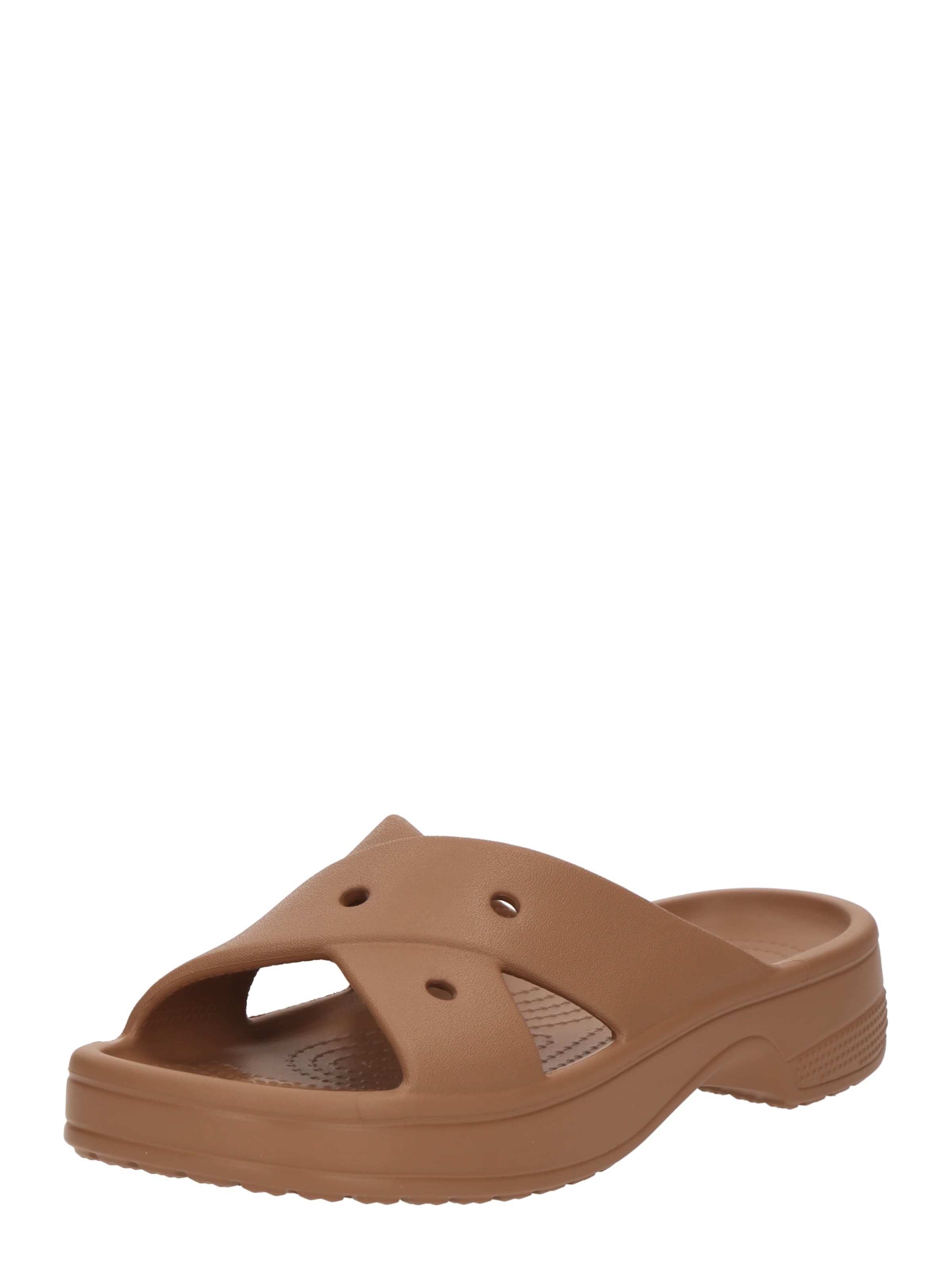 Zoccoletto di Crocs in marrone: frontale
