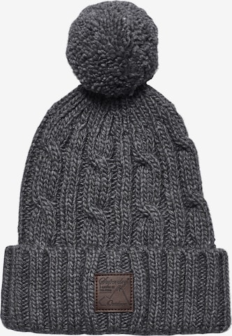 Bonnet Superdry en gris : devant