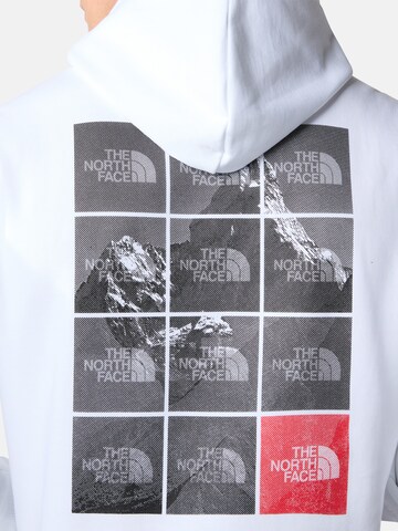 THE NORTH FACE Sportovní mikina 'MOUNTAIN REPETITIVE' – bílá
