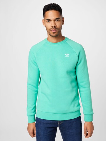 ADIDAS ORIGINALS Regular Fit Sweatshirt 'Adicolor Essentials Trefoil' in Grün: Vorderseite