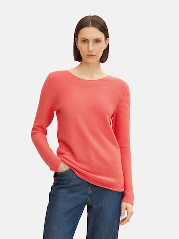 Pullover di TOM TAILOR in rosso: frontale