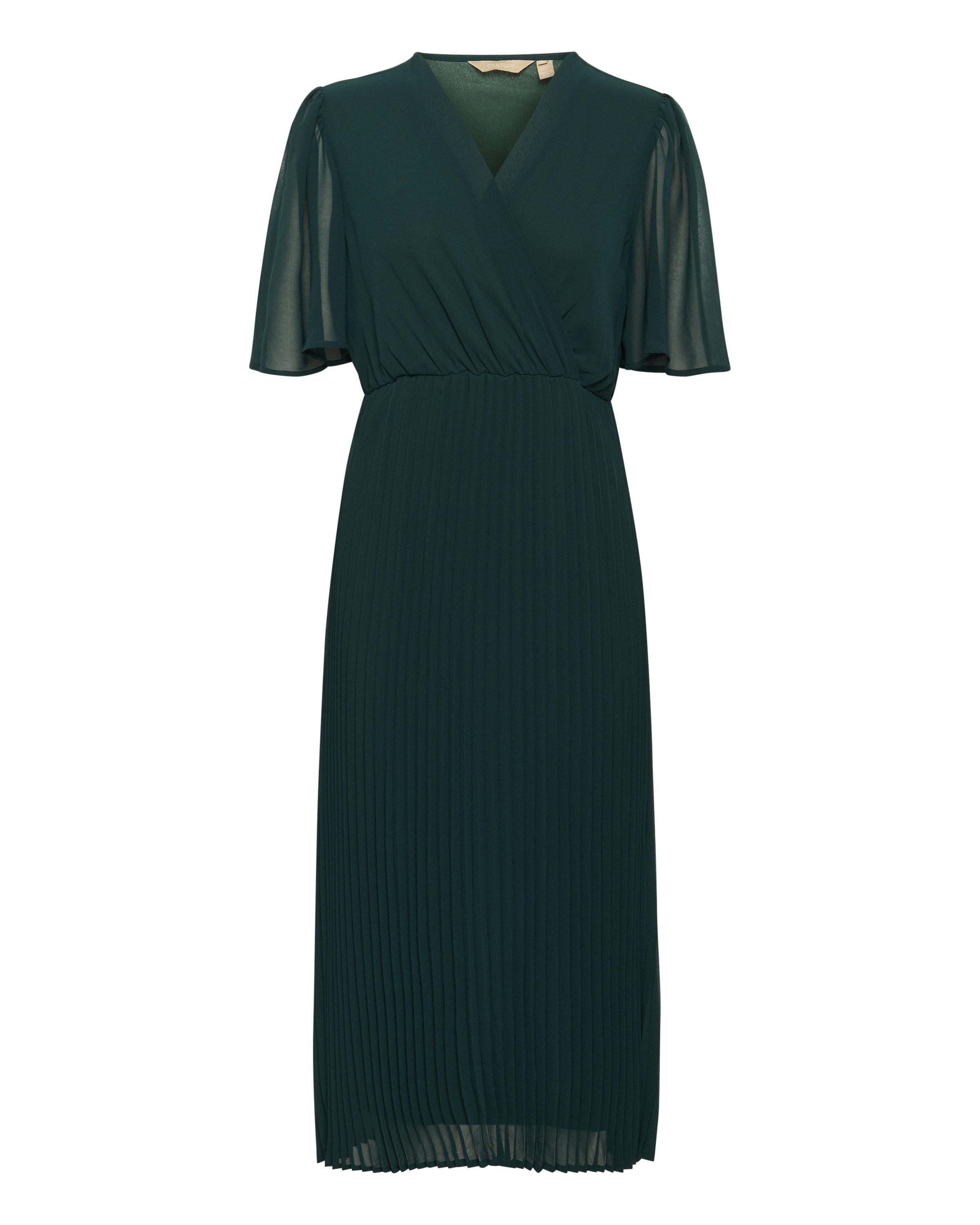 CULTURE Jurk 'Uni Cheila' in Groen: voorkant