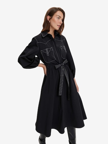 NOCTURNE Kleid in Schwarz: predná strana