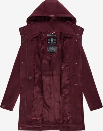 MARIKOO Between-Seasons Coat in Red