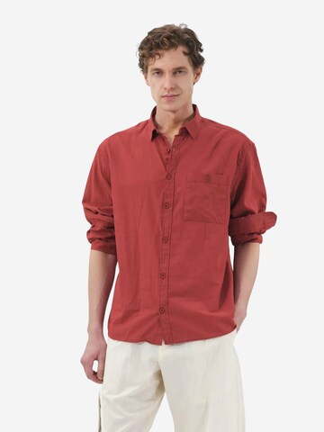Giesto - Regular Fit Camisa em vermelho: frente