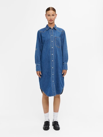 Robe-chemise 'LAURA' OBJECT en bleu : devant