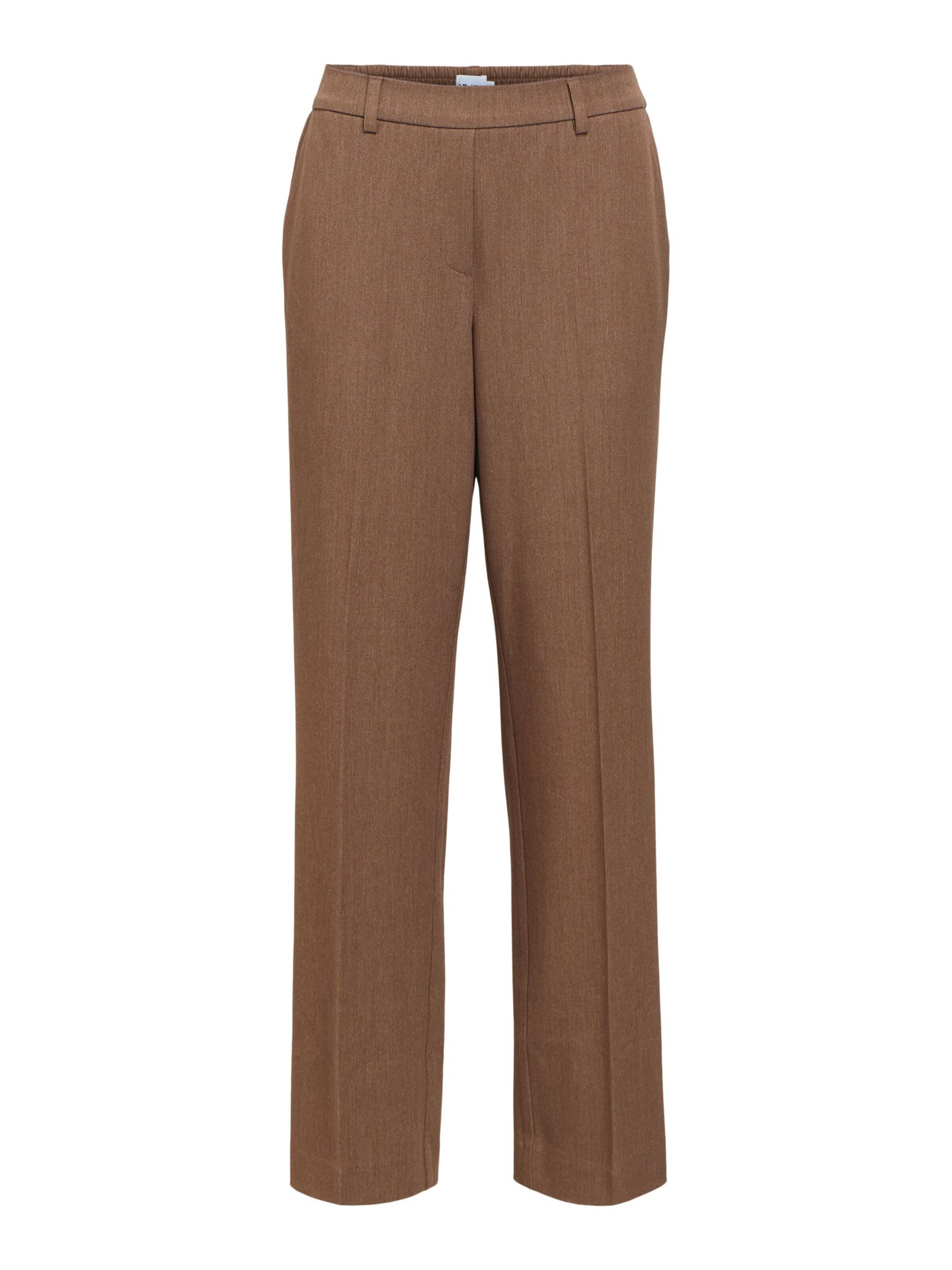 Pantaloni 'OBJLisa' di OBJECT in beige: frontale