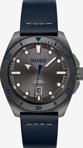 HUGO Red Analog Watch in Blue: front