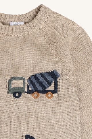Hust & Claire Neulepaita 'Pelle Trucks' värissä beige