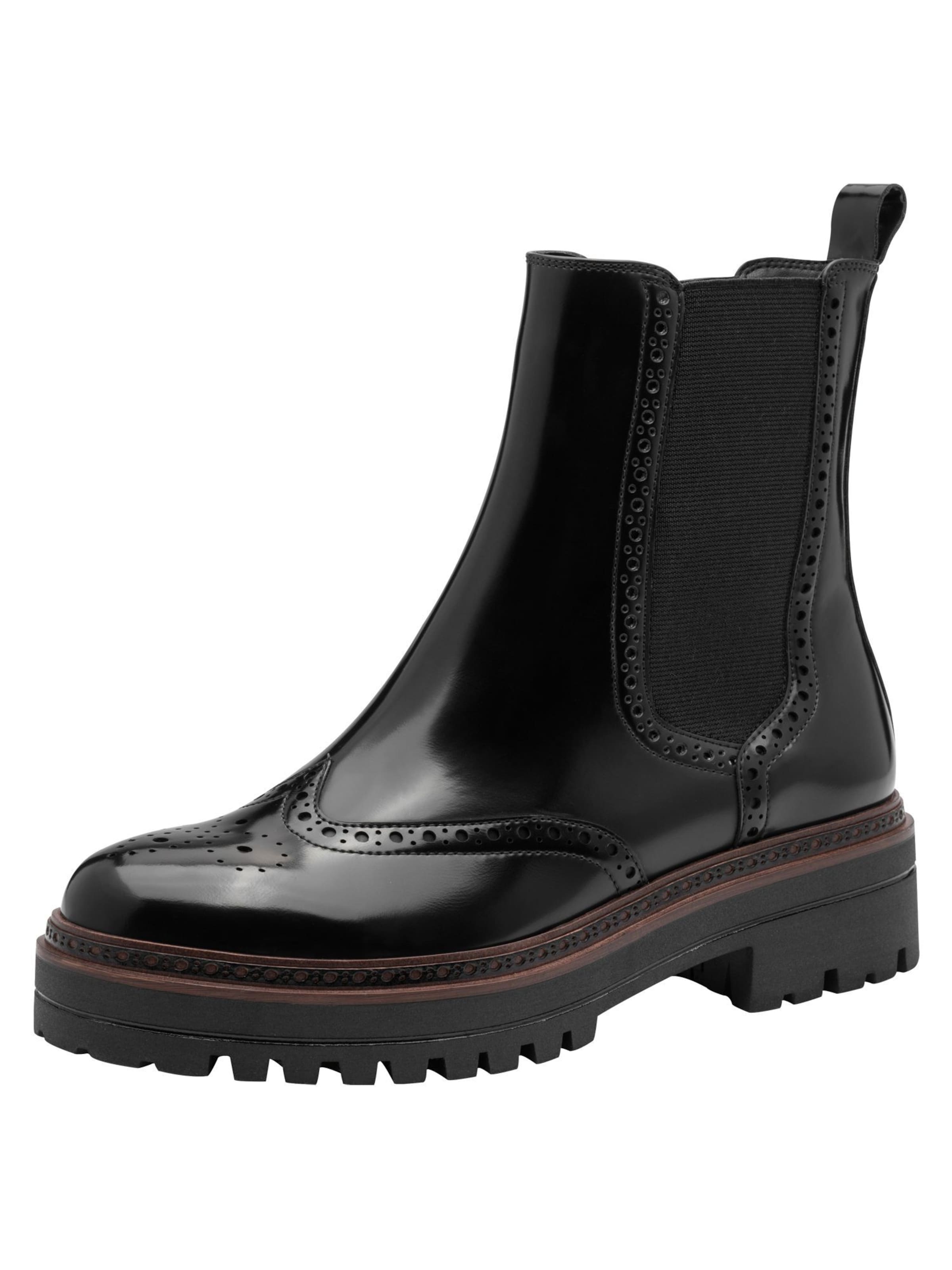 Chelsea Boots Tamaris en noir : devant