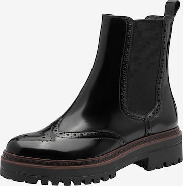 Chelsea Boots Tamaris en noir : devant