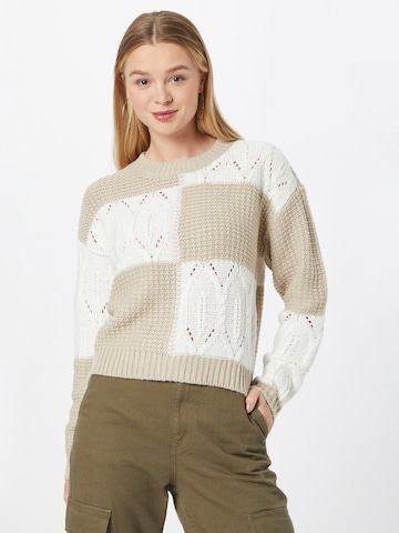 JDY Sweater 'Justy' in Beige: front