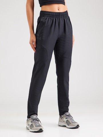 UNDER ARMOUR Конический (Tapered) Спортивные штаны 'Unstoppable' в Черный: спереди