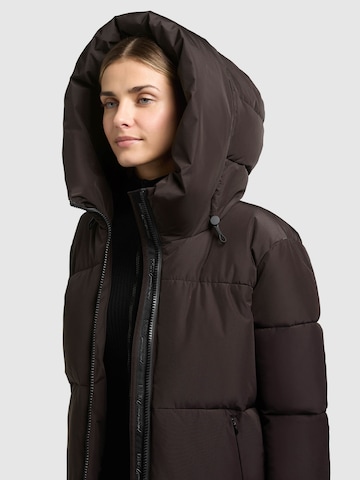 Veste d’hiver 'Audrey2 Matt' khujo en marron