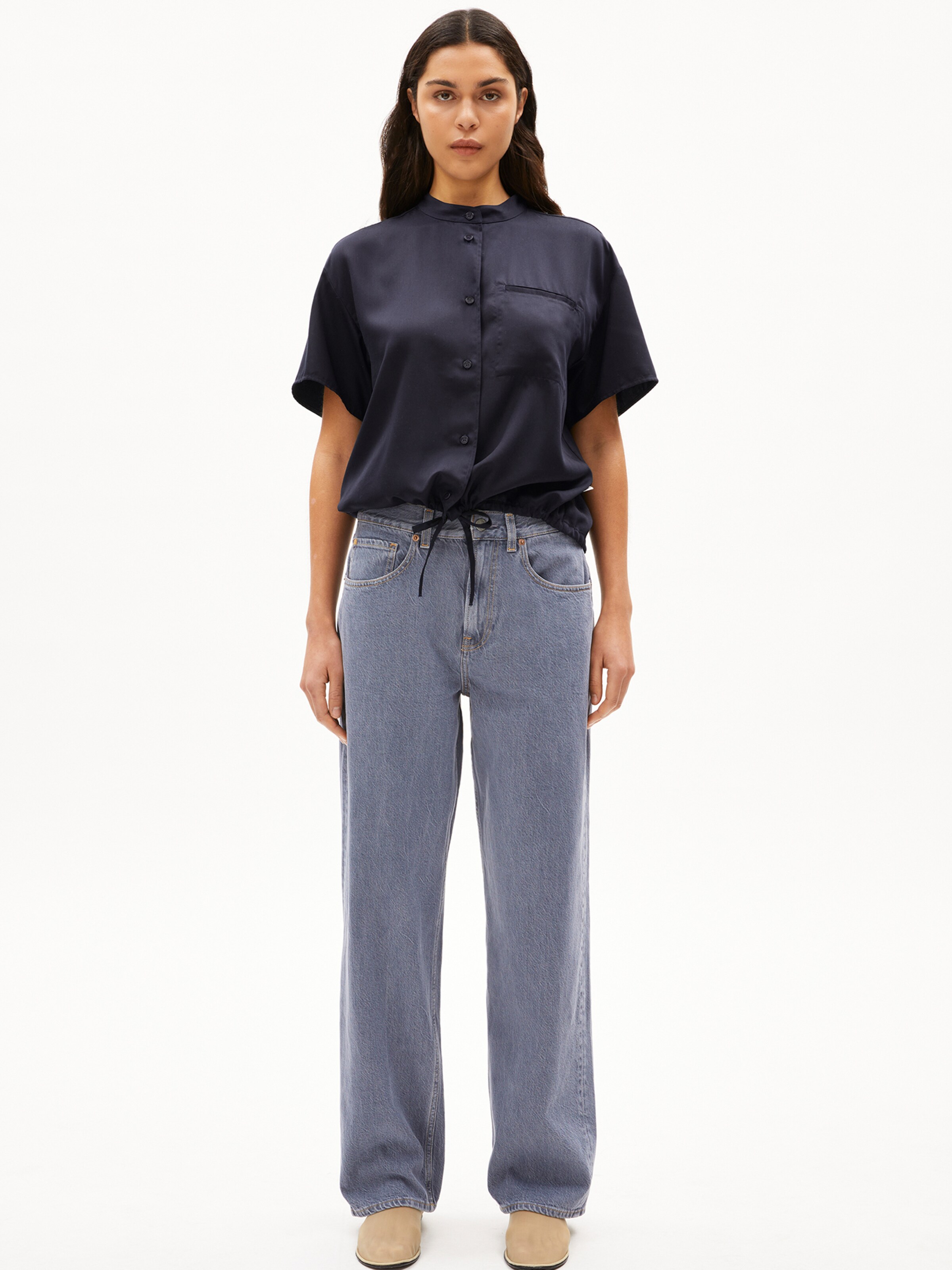 ARMEDANGELS Bluse 'BARAAHE' in Blau