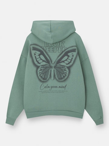 Sweat-shirt Pull&Bear en vert