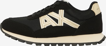ARMANI EXCHANGE Låg sneaker i svart: framsida