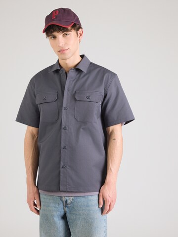 Fit confort Chemise 'Dexter' Vintage Industries en gris : devant