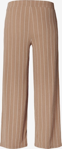 Supermom - Pierna ancha Pantalón 'Stripe' en marrón