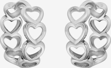 Sofia Milani Ohrringe 'Hearts' in Silber: Vorderseite