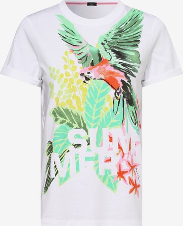 T-shirt Marc Cain en blanc : devant