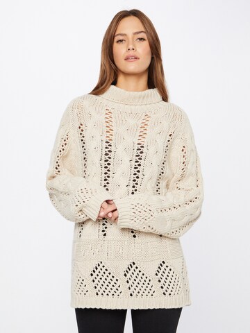 Twinset Sweater 'LUPETTO' in Beige: front